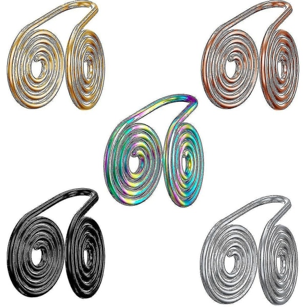 Hujiling Trykkøredobber For Keloid, Keloid Øredobber Trykkklemme, Komprimering 5 Mixed Colors