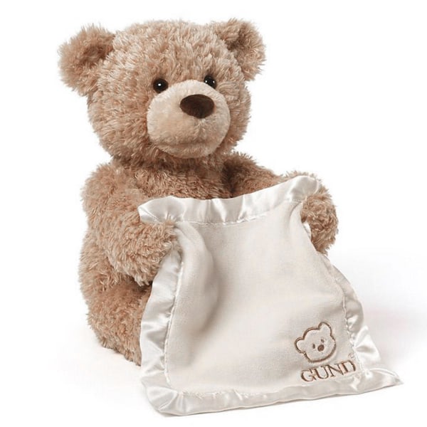 Baby Gund Peek A Boo-bjørn med tæppe Interaktivt legetøjstøj, 100 % nyt