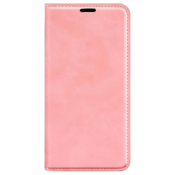 For Samsung Galaxy Xcover Pro PU-skinn TPU-dekselstativ Magnetic Skin Touch Flip Lommebok telefondeksel Pink