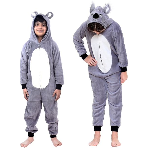 Lasten unisex Super pehmeä fleece Koala Onesie 11-12 Years