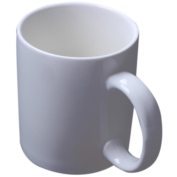 Design Hvidt mellemfingerkrus Nyhedsstil Blanding Kaffe Mælkekop Sjovt keramisk krus 300 ml Kapacitet