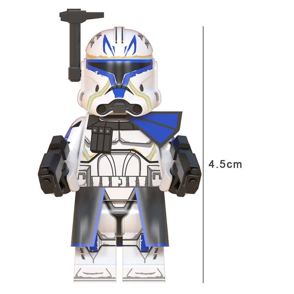 8 stk Star Wars Rex Jesse Clone Force 99 Wrecker Hunter Minifigur montert minibyggekloss Actionfigurer Leketøy Barnegave