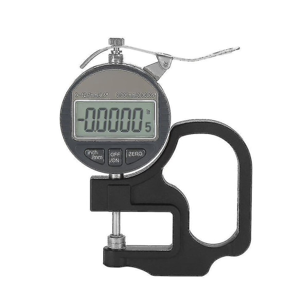 0,001 mm Digital Tykkelsesmåler Elektronisk Mikrometer I 0-12,7 mm Område Til Papir Læder Klud Tråd Måleværktøj-sfygv