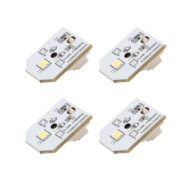 4 kpl WR55X11132 Jääkaapin LED-valoa jääkaapeille WR55X25754 WR55X26486 WR55X30602 EAP1217291