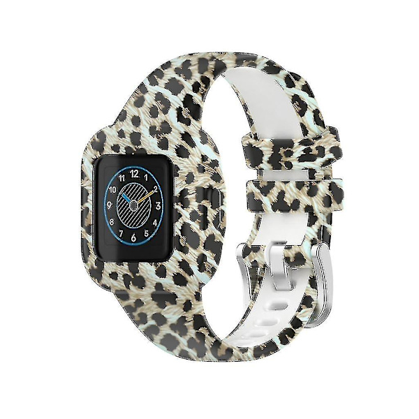 Smartwatch Rem til Garminfit Jr 3/Garmin Vivofit Jr 3 Silikonerem Slidstærk Brown Leopard