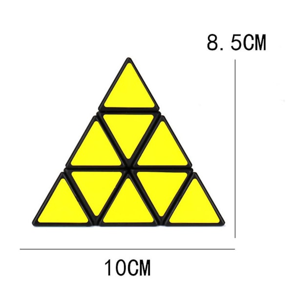Magic Cubes Pyramid, Pyraminx Magical Pyramid Smooth Puzzle Cube Dekompression Legetøjsgaver til Puzzle Cube-entusiaster C