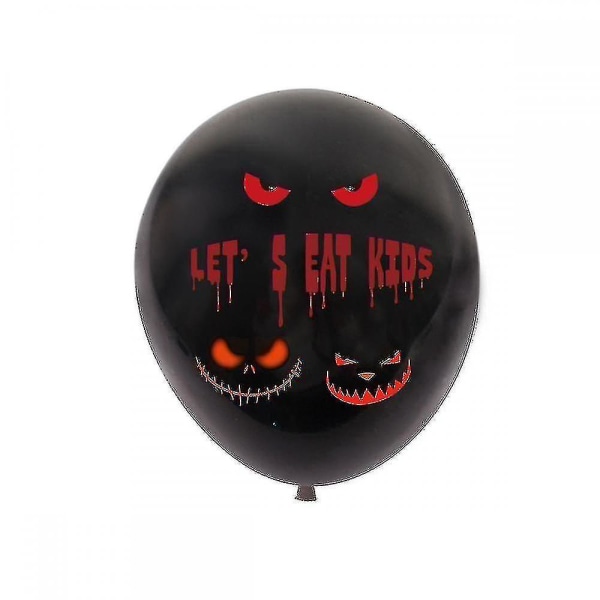 30 stk ballonger 12 tommers Halloween temafest lateksballonger, for festdekorasjon, bursdagsfestsup