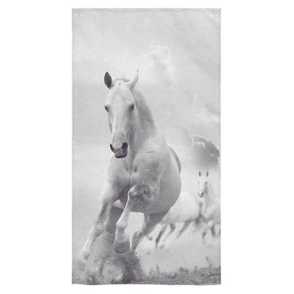 Hevosen kylpypyyhe käsipyyhe suihkupyyhe pesulappu 75x140 cm A--36624