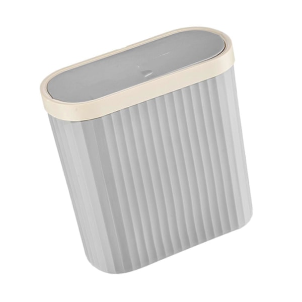 Soikea roskakori kapea jäteastia roskasäiliö keittiön roskakori pyykkitupaan aurinkohuoneeseen autotalliin kotiin grey L