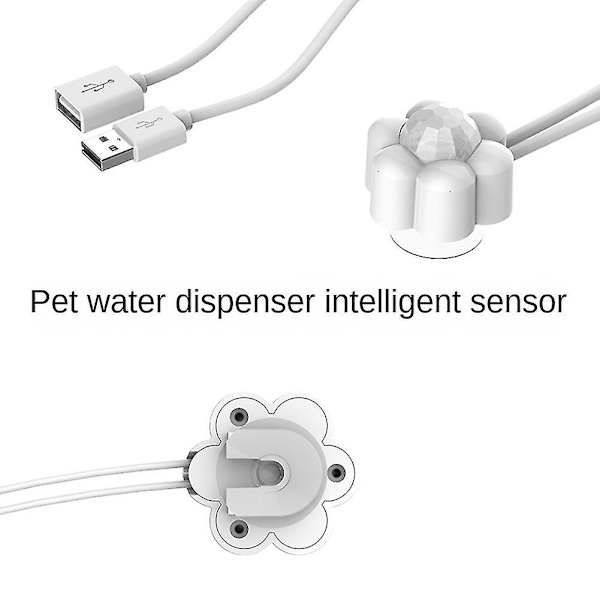 Älykäs liiketunnistin kissan koiran suihkulähdeannostelija Älykäs infrapuna USB universal lemmikkitarvikkeiden ilmaisin