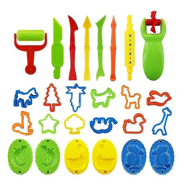 26x Sjov Play Doh Værktøjssæt Dejform Form Legetøjs Cutter Modellering Til Børn Gave Style 1