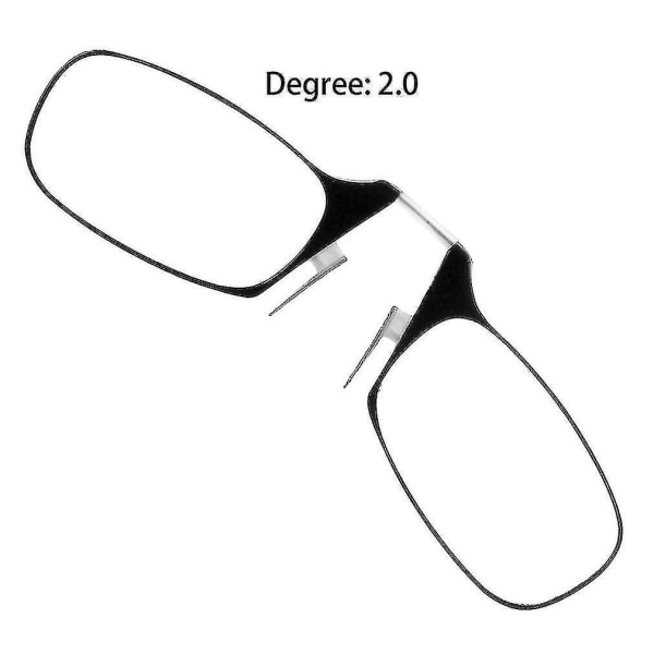 Mini Clip Neseoptikk Innfatningsløs lommebok Lesebriller Presbyopiske briller