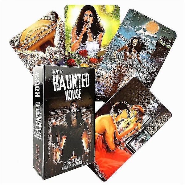 Ny Tarot Of The Haunted House Oracle-kort för vägledning Spådom Tarotkortlek Brädspel för Vuxna 78 st Tt135 K