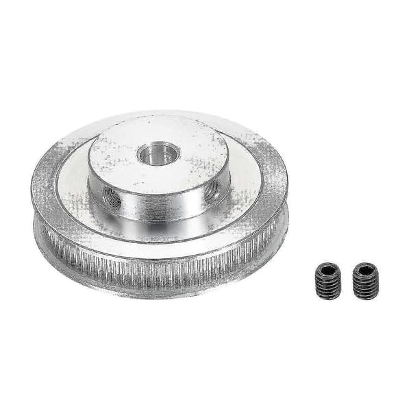 80 tænder 2GT synkron remskive boring 12 mm til 3D-printer 2GT tandrem GT2 remskive rem Silver