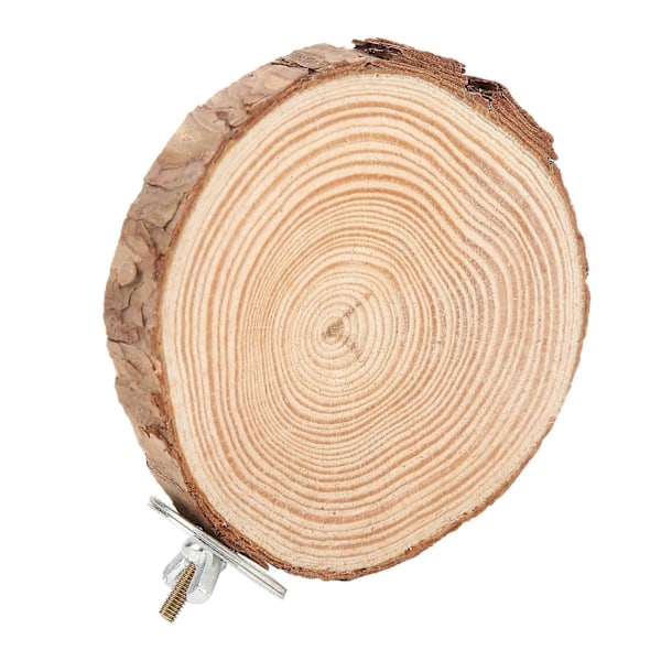 Fåglar Rund Sittpinne Plattforms Kompatibel Naturligt Trästativ Kompatibel Bur Fåglar Papegojor Bita Stående 8-10