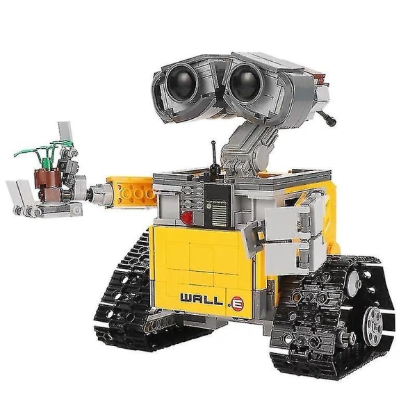 Wall E Robot Højteknologisk gør-det-selv byggeklods Kreativ elektrisk dukkemodel, kompatibel med pædagogisk legetøj til børn