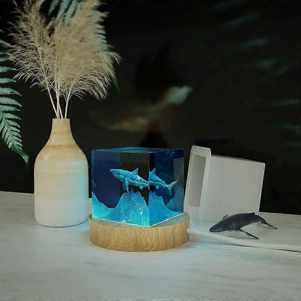 DIY Krystal epoxyform rektangulær borddekoration Marine souvenir forseglet silikoneform style603 5.6*5.4*1.2