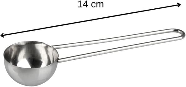 Kaffesked, Rostfritt Stål, Silver, 15 cm