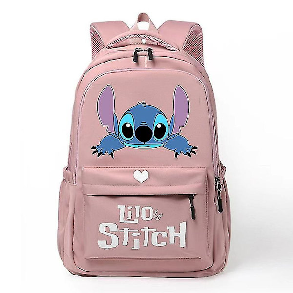 Anime Stitch Ryggsekk Barn Skolesekker Jenter Dagsekk Barn Ungdommer Sekker Kawaii Vanntett Stor Kapasitet Skoleveske style 1