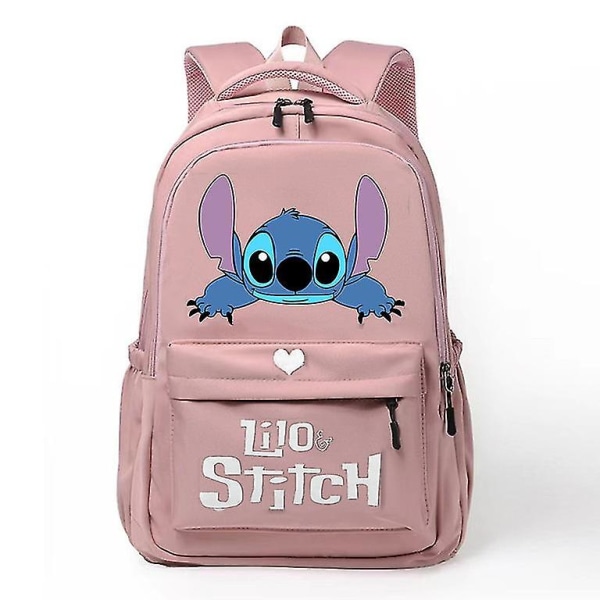 Anime Stitch Rygsæk Børn Skoletasker Piger Daypack Børn Ungdomstasker Kawaii Vandtæt Skoletaske med stor kapacitet style 1