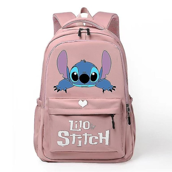 Anime Stitch Rygsæk Børn Skoletasker Piger Daypack Børn Ungdomstasker Kawaii Vandtæt Skoletaske med stor kapacitet style 4