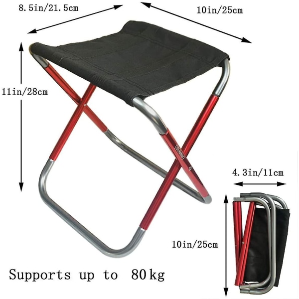 BeJoey Camping Foldestol Mini Udendørs Sammenklappelig Slacker Stole Sæde