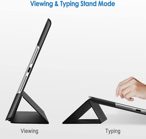Heytea Etui til iPad (9,7-tommer, 2018/2017 Model, 6./5. Generation), Smart Cover Auto Vågn/Sov, Sort
