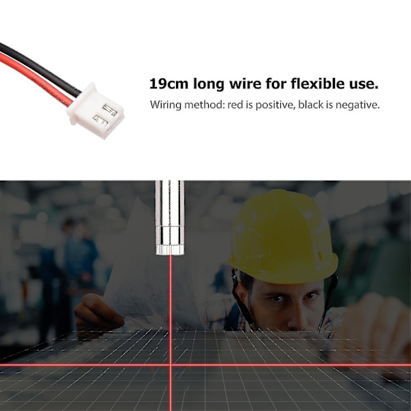 650nm 250mw Red Laser Line Locator Laser Head Cnc Engraver Fokuseringsmodul Laser Ray Locator Justerbar brännvidd Laser Red dot