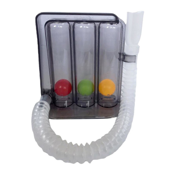 3-bolls Djupandningsövning Incentiv Spirometer Respiration