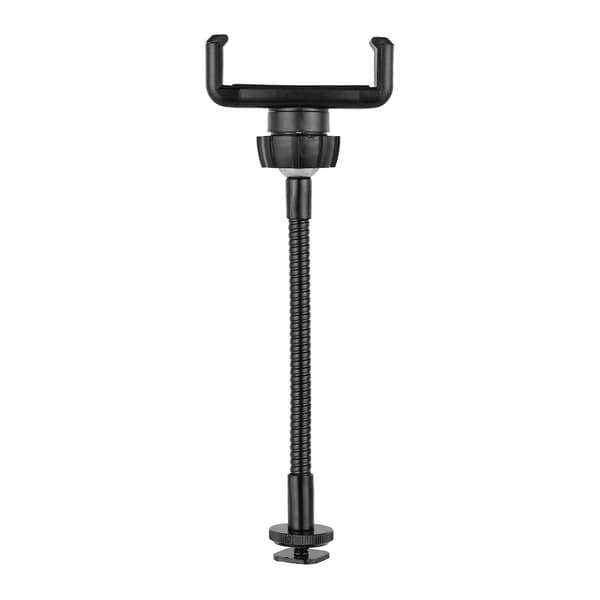 Foldbar Telefonklemmeholder Stand med Cold Shoe-montering til LED Ring Light Smartphone-montering Kompatibel med iPhone Android
