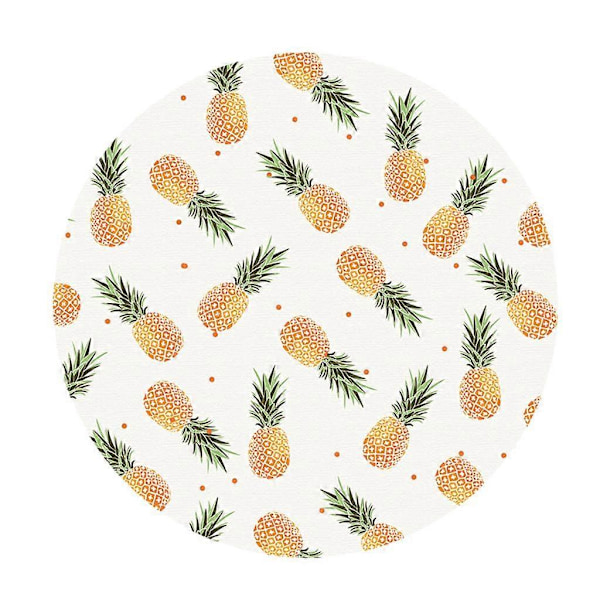 Vattentätt Halkfritt Runt Elastiskt Bordsöverdrag Klassiskt Mönster Bordsduk C - 120cm (48 Inch)