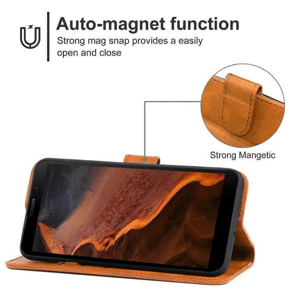 Läderfodral för Doogee S61/S61 Pro Brown