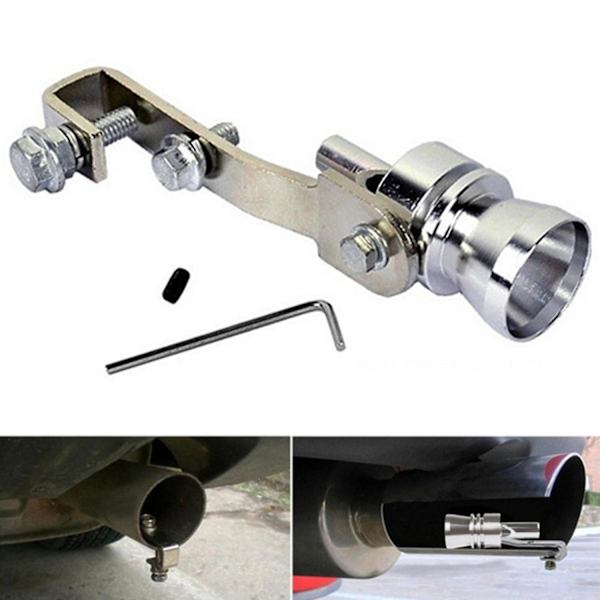 Turbo Visselpipa Robust Aluminiumlegering Bred Användning Motorcykel Bil Avgaser Falsk Turbo Visselpipa för