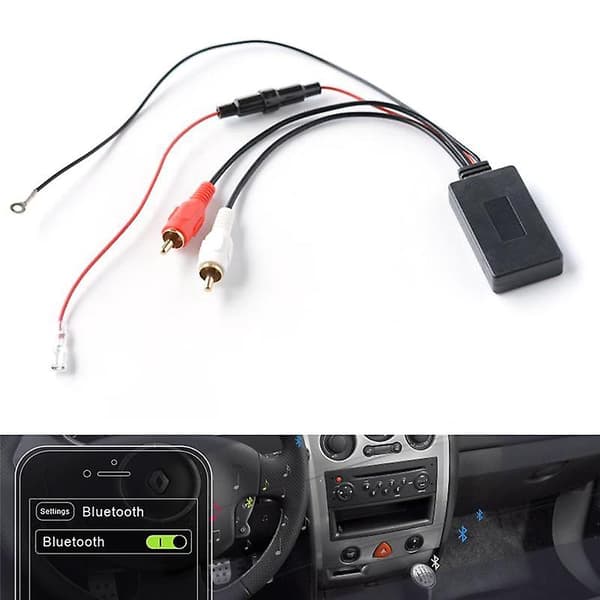 Bilradio Rca Bluetooth Adapter Stereo 2rca Trådløs Aux Audio Ledningsføring Til Dvd Cd Computerhøjttaler