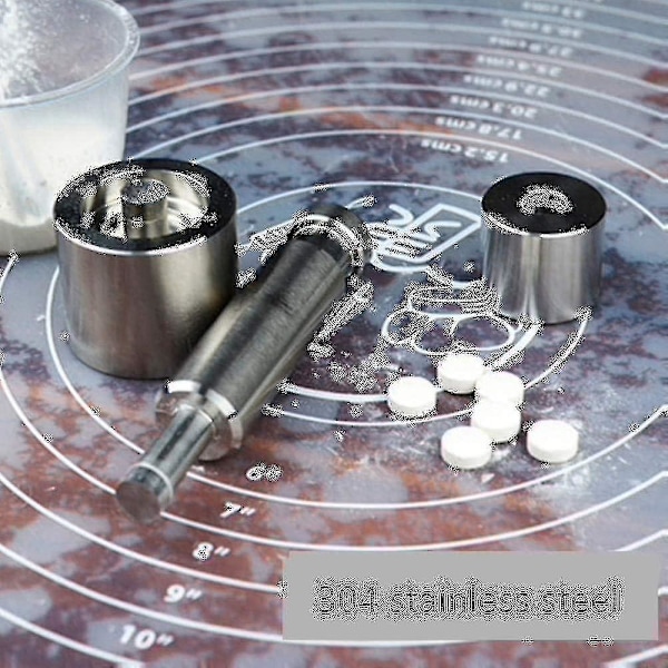 Manuell Tablettpress, Pillpressmaskin Pillverktyg Sockertillverkare Kompatibel med Hemanvändning, 6mm-10mm-