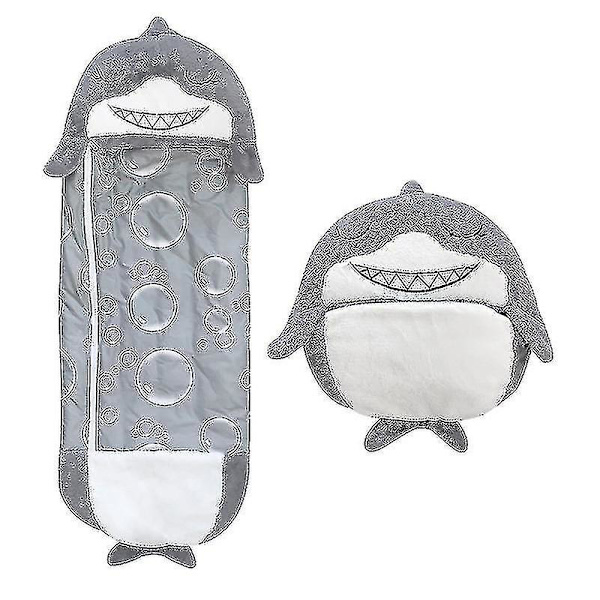 Sovepose Børns Lazy Varm Sovepose Pyjamas Børnepude_y Gray 160x60cm