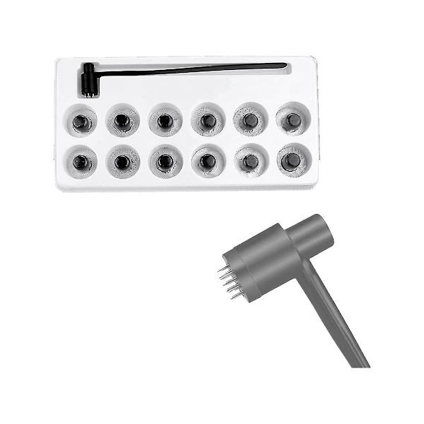 1 låda (12 st) 7-stjärnig nål & Dermal Hammer, nålset