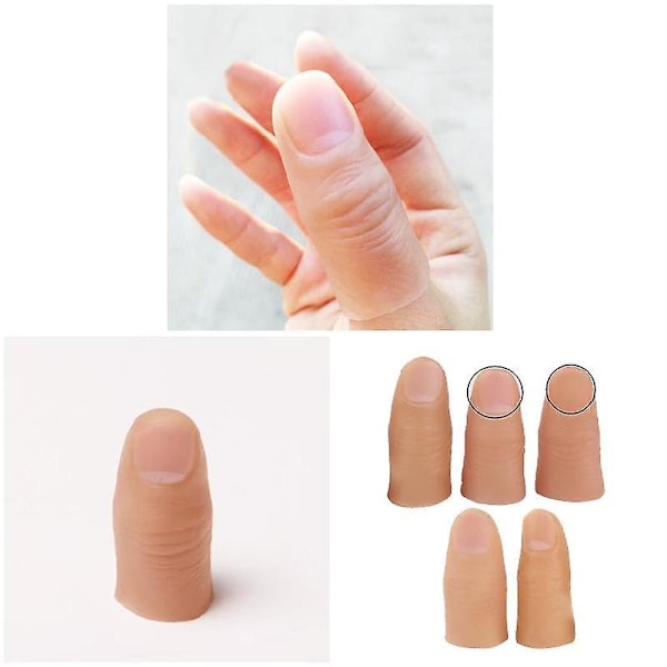 5 st Finger Magic Trick Falsk Mjuk Tummspets Närbild Scenshow Prop Skämtleksak