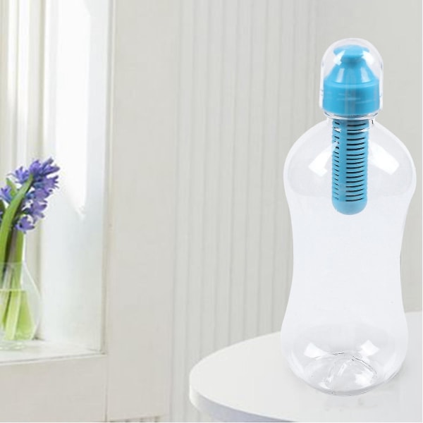 550ml Utomhus Vattenflaska med Filter, Blå