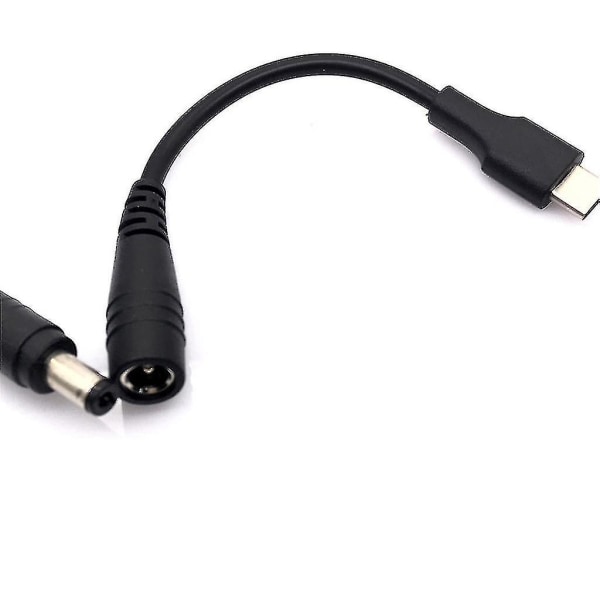 Datorladdningsomvandlare Dc5,5x2,1mm till typ-c hane-omvandlare Power