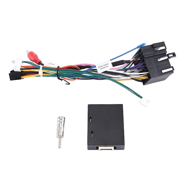 Auton Android-radio CANBus-kaapelin power pistorasian sovitin CAN väylän dekooderilla Alfa Romeo 147 159:lle Black