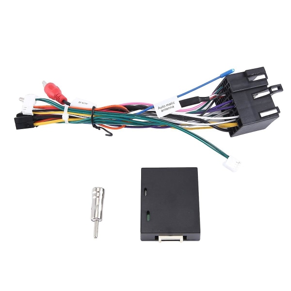 Bil Android Radio CANBus Kabel Strøm Ledningsnet Stikadapter med CAN Bus Dekoder til Alfa Romeo 147 159 Black