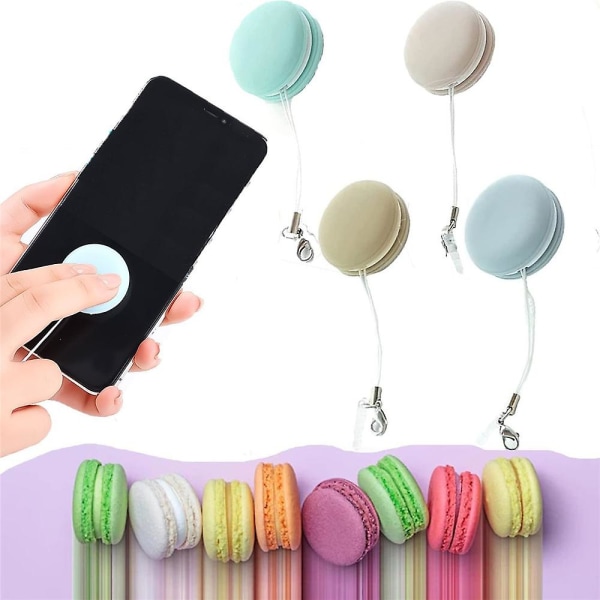 Macaron Mobiltelefon Skjerm Linse Wipe Glass Cleaner Rengjøringsklut Telefon Screen Cleaner Blue