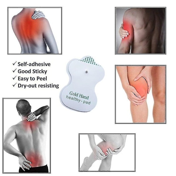 Tens/ems elektrode puder Fysioterapi massage puder til akupunktur Digi (Farve: 20 stk)