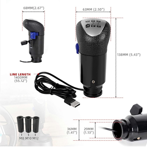 Gear Shift Knob til Scania Lastbil ATS ETS H-Shifter til Logitech G25 G27 G29