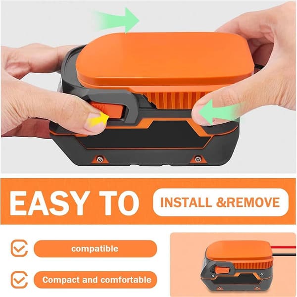 2 stk. Power Wheels Adapter til Ridgid Aeg 18v Hyper Batteridock Strømstik til DIY Rc Legetøjsbil Lastbil B