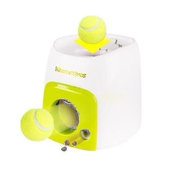 Hywell Automatisk Hundeballkaster Kasteballmaskin Tennisballkaster Automatisk kompatibel med små hunder og mellomstore hunder eller kjæledyr Interactive L