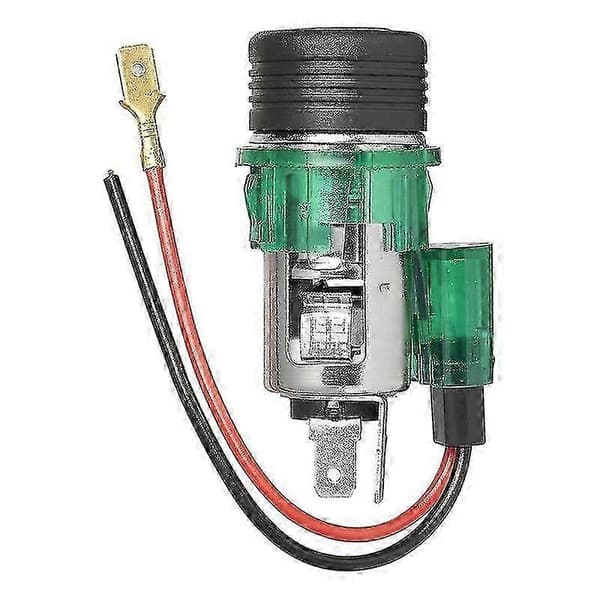 Cigartænder indbygningsstik med belysning 12V/24V