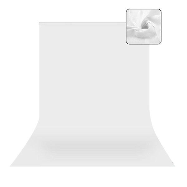 Vorallme Fotostudie Baggrund Grøn Hvid Sort Skærm Chromakey 1,6 m Bred Baggrund