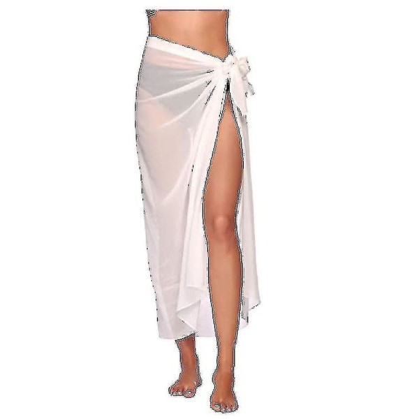 Dame Beach Sarong Pareo Chiffon Bikini Wrap Nederdel Cover Up Til Badetøj